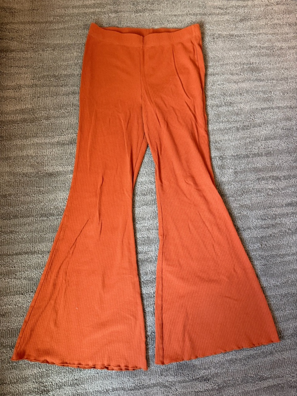 wild fable Rust Ribbed Wide-Leg Pants